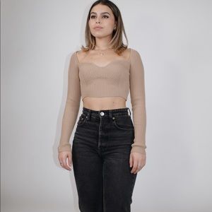 Crop sweater